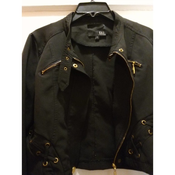 Kaii Cropped Zipper Jacket, Size Medium - Picture 1 of 5